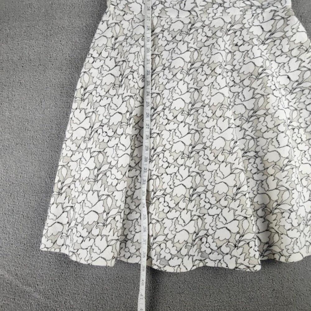 Betsey Johnson Dress Womens 12 White Floral Lace Fit & Flare Sleeveless Party - Picture 12 of 16